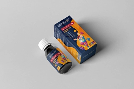 Senkavit Kids Sitikolin + Omega 3 + Vitamin B1 +B6 + B12 içeren 100 Ml Şurup 