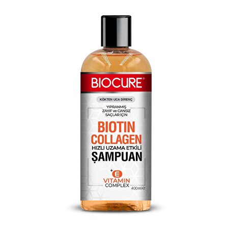 Biocure Biotin Collagen Hızlı Uzama Etkili Şampuan 400ml