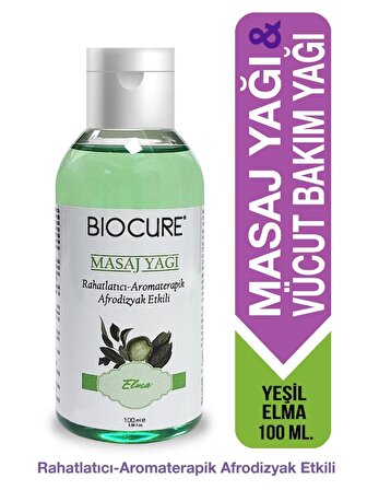 Biocure Rahatlatıcı-Aromaterapik Afrodizyak Etkili Masaj Yağı 100 Ml Elma