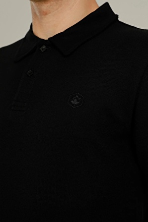 Lumberjack Erkek Basic Polo Yaka T-Shirt CT953 Siyah/Black 13S43CT953