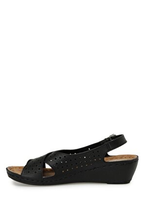 162751.Z3FX Siyah Kadın Comfort Sandalet