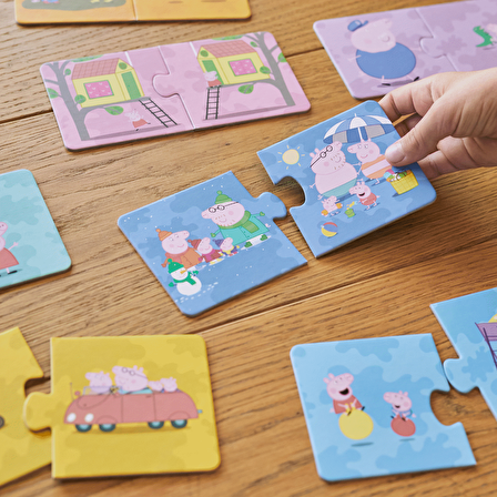 Peppa Pig İkili Puzzle: Zıt Kavramlar 10'lu Yapboz Seti