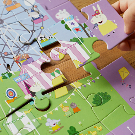 Look & Find Puzzle: Peppa Pig Children's Festival - 36 Parça Yapboz ve Gözlem Oyunu