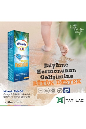 Minasia Kids Fish Oil Omega 3 Balık Yağı Şurup Ve Entatmina kids 10 Flakon Probiyotik