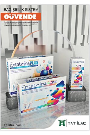 Entatmina Kids 10 Flakon 2 Milyar Bacillus Clausii Sporu Içeren Probiyotik X 3 Paket