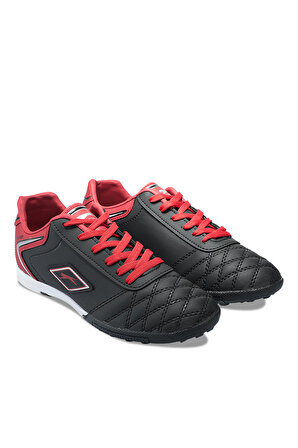 Slazenger HUGO HS Futbol Erkek Çocuk Halı Saha Ayakkabı Siyah / Kırmızı