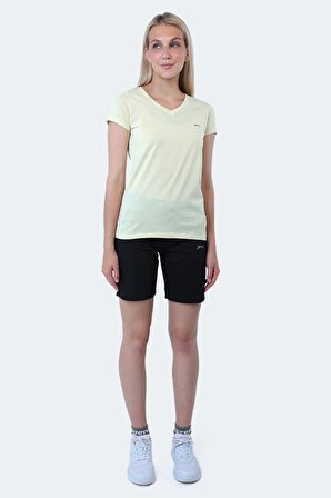 Slazenger REBELL I Kadın T-Shirt Sarı
