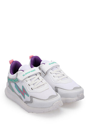 Slazenger KAORU Sneaker Kız Çocuk Ayakkabı Beyaz / Lila