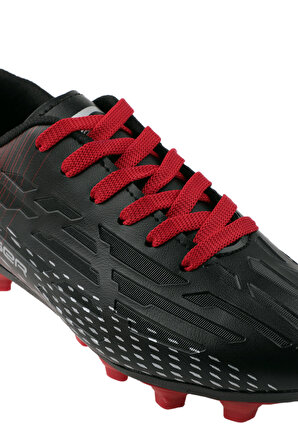 Slazenger SCORE I KRP Futbol Erkek Çocuk Krampon Ayakkabı Siyah / Kırmızı