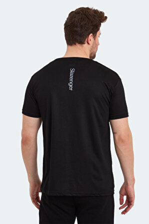 Slazenger ODALIS Erkek T-Shirt Siyah
