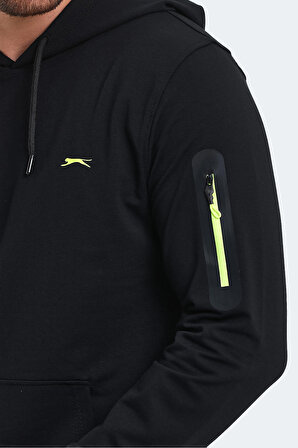 Slazenger OZZY IN Erkek Sweatshirt Siyah