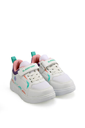 Slazenger KEPA Sneaker Kız Çocuk Ayakkabı Beyaz / Mor