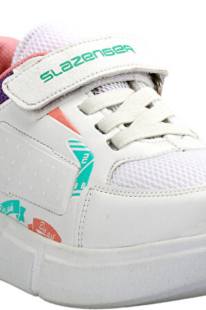 Slazenger KEPA Sneaker Kız Çocuk Ayakkabı Beyaz / Mor