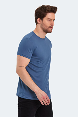Slazenger REPUBLIC Erkek Kısa Kol T-Shirt Indigo