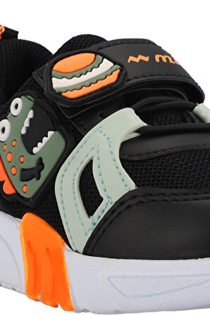 Mille PANAMA Unisex Çocuk Sneaker Ayakkabı Siyah / Yeşil