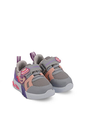 Mille PANAMA Kız Çocuk Sneaker Ayakkabı Açık Gri / Mor