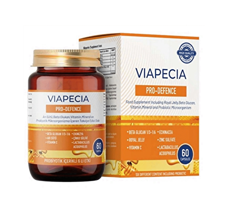 Viapecia Pro-Defence Takviye İçeren Gıda 60 Kapsül