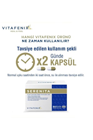 Vitafenix Serenita Valerian Ekstresi Içeren Takviye Edici Vegan Gıda 60 Kapsül - SKT:11/2024