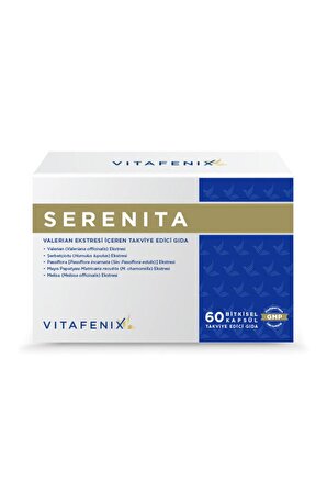 Vitafenix Serenita Valerian Ekstresi Içeren Vegan Takviye Edici Gıda 60 Kapsül