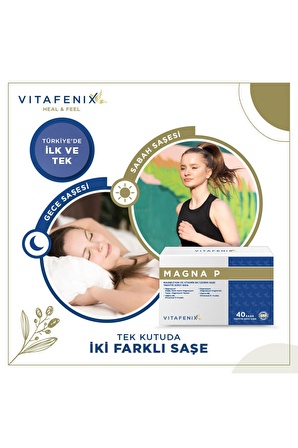 Magna P Magnezyum Ve Vitamin B6 Içeren Takviye Edici Vegan Gıda 40 Saşe