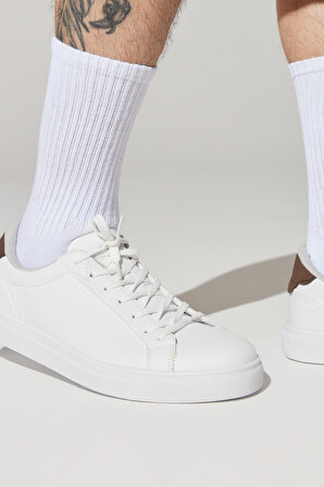 Erkek Beyaz-taba Sneaker Ayakkabı