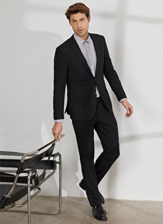 Altınyıldız Classics Normal Bel Slim Fit Siyah Erkek Takım Elbise 4A3023200017