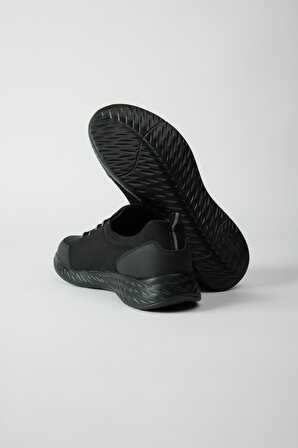 Erkek Siyah Günlük Rahat Taban Sneaker Spor Ayakkabı