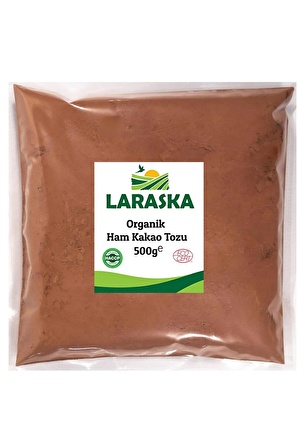 Laraska Organik Ham Kakao Tozu 500g / Raw Cacao Powder Certified Organic 500g