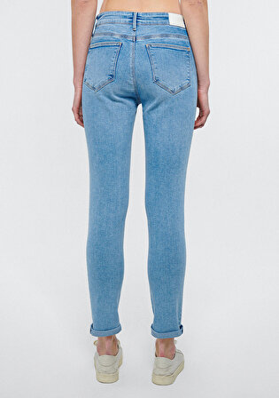 Ada Puslu Mavi Vintage Jean Pantolon 1020583658