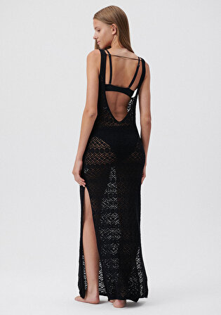Siyah Örme Elbise 1310264-900