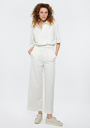 Beyaz Culotte Pantolon 1010417-70057