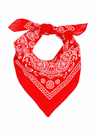 Baskılı Kırmızı Bandana 1911810-82580