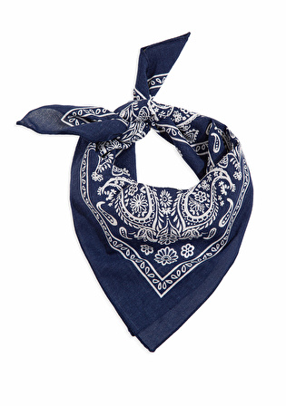 Baskılı Lacivert Bandana 1911810-70491