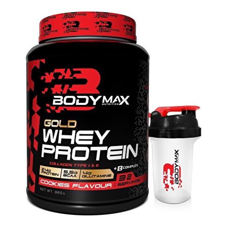 BODYMAX GOLD WHEY PROTEİN 960GR KURABİYE