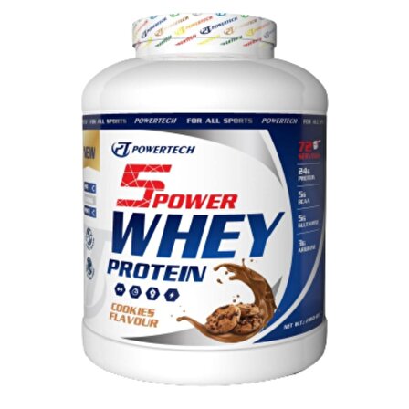 5Power Whey Protein Tozu 72 Servis 2160 gr Kurabiye Aromalı