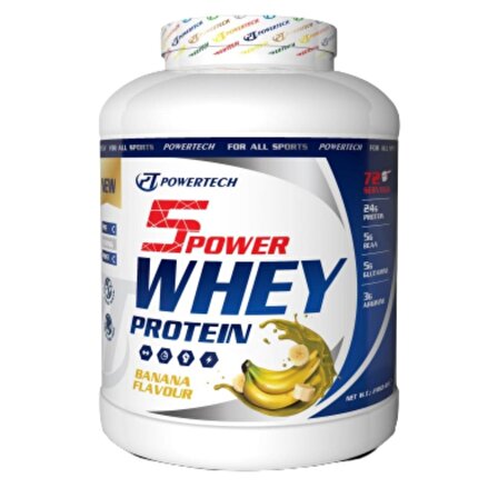 5Power Whey Protein Tozu 72 Servis 2160 gr Muz Aromalı
