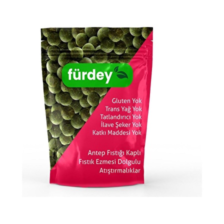 Fürdey Antep Fıstığı Kaplı Sağlıklı Atıştırmalıklar 90 g