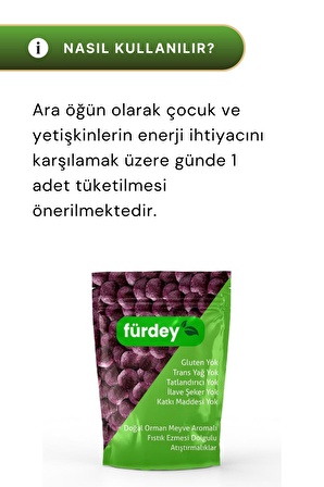 Fürdey Doğal Orman Meyve Aromalı Sağlıklı Atıştırmalıklar 90 g - 2 Adet