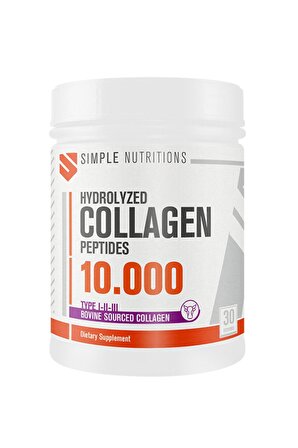 Hydrolyzed Collagen Peptides(Hidrolize Kolajen Peptit) 300gr (30 Servis) Aromasız