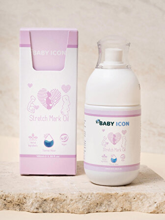 Baby Icon Gebe Çatlak Önleyici Yağ 100 ml 