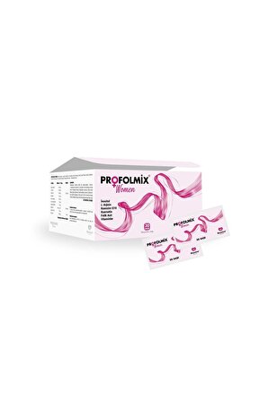 Profolmix Women İnositol, L-arjinin, Kuersetin,Kore Ginsengi, Vitamin C,E, Koenzim Q10, Folik Asit
