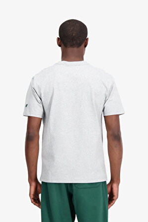 New Balance Erkek Gri T-Shirt MNT1402-AG