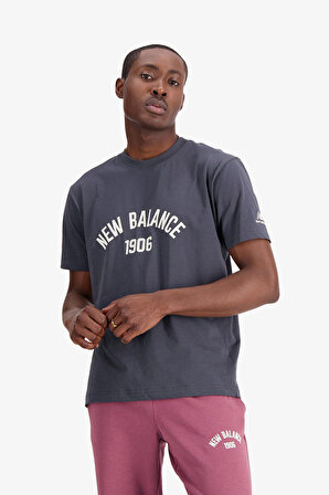 New Balance Erkek Gri T-Shirt MNT1406-ANT