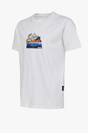 New Balance Erkek Beyaz T-Shirt MNT1415-WT