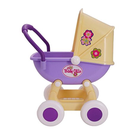 Polesie "Arina" Bebek arabası (dört teker-sarı), (kutuda)