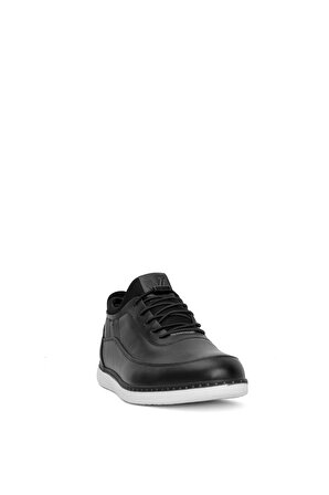 Voyager 4965C Erkek Hakiki Deri Casual Ayakkabı Siyah
