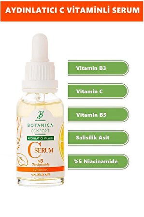 Botanica Comfort C Vitaminli Aydınlatıcı Yüz Serumu 30 ml