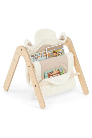Mamatoyz 17GIMY Doğal Montessori Bebek Egzersiz Oyun Halı Matı ve Kitaplık