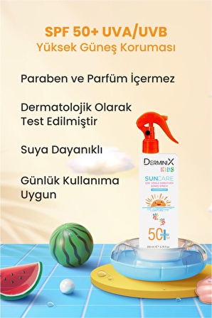 Kids Suya Dayanıklı Çocuk Güneş Kremi SPF50 UVA+UVB 200ml