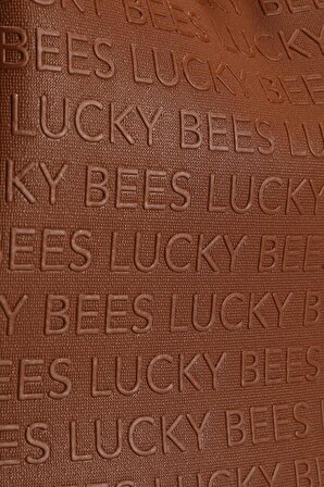 Lucky Bees Desenli Kadın Büyük Boy Sırt Çantası